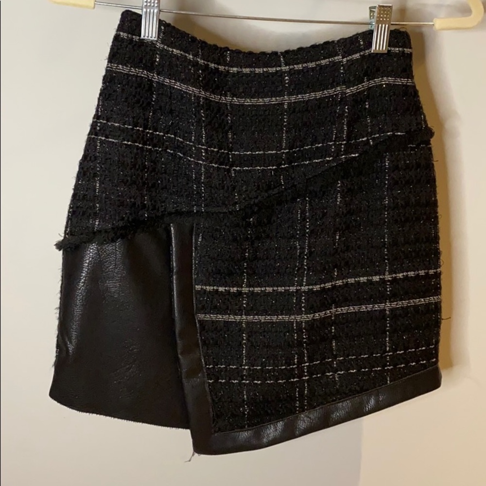 Zara Winter Mini Black Skirt